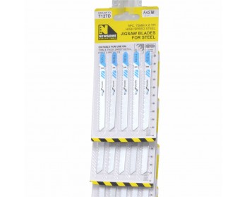 Clip Strip of 75mm x 8 TPI Fast Cut Jigsaw Blades For Steel (5pc)